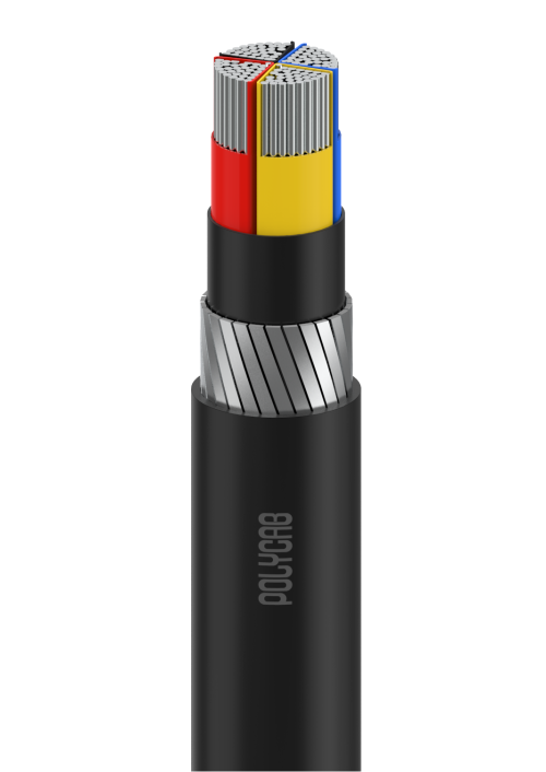 Polycab 16 SQMM X 3 Core Aluminium Armoured PVC Cable